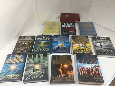 L Ron Hubbard Lot Of 13 Dianetics Scientology Books Hardcover Preclears Etc • $139.99