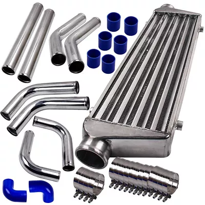 Universal Turbo Intercooler 27 X7 X2.5  & 2.5  Aluminum Pipe Tube & Couplers Kit • $135.99