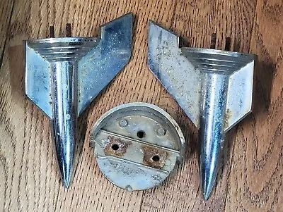 2 Vintage 1957 Chevy Belair Nomad Rocket Hood Ornaments Chrome 3738987-11219 • $39.99