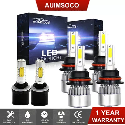 9007 9007 880LED Headlight Hi-Low Beam Bulbs For Ford Escape 2006 Plug Play 6PCs • $47.99