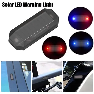 $2.99 • Buy Car Solar LED Warning Light Night Ride TailLight Anti-rear Strobe Warning Parts