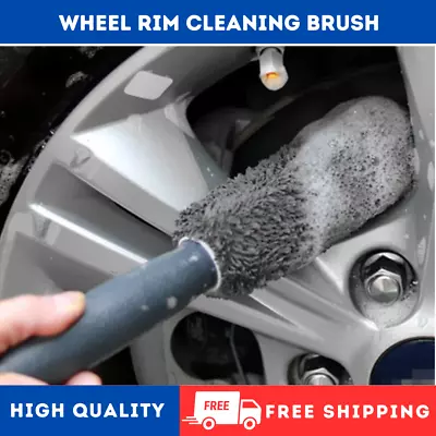 Car Wheel Cleaning Brush Rim Detailing Tool Soft Cleaner Tool Tire Washing Clean • $10.99