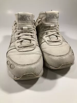 Vintage 1992-1996 ASICS GEL Gen 1 Foam White Leather Cross Trainers Nursing Shoe • $39.99