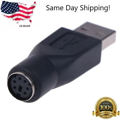 $2.75 • Buy New PS/2 Female To USB Male Converter Connector Adapter For PC Mouses US Seller