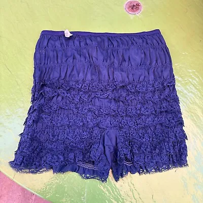 Vintage Malco Modes Sexy High Waist Ruffled Petti Pants Bloomers Size M • $25