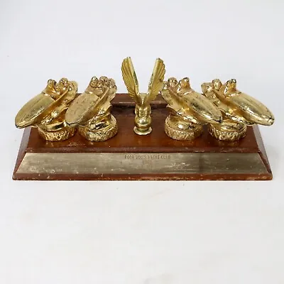 Lot Of 5 Vintage 1963 Poor Boys Yacht Club Speed Boat Race Trophy Toppers Metal • $29.99