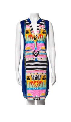 Anthropologie Mara Hoffman Bright Multicolor Printed Knee Length Dress Small • $30