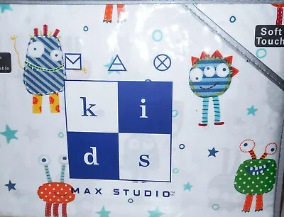 New MAX STUDIO KIDS Cute Monsters 4pc Full Sheet Set Soft Touch 100% Cotton • $44.55