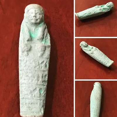 Antique Egyptian Small Piece Pharaonic Sarcophagus Stone Pendant. • £28.92