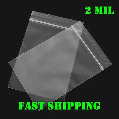 6000 5  X 8  Clear Top Lock Zip Seal Plastic Bags 2Mil Jewelry Zipper Baggies • $221.45