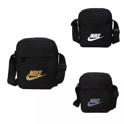 Nike Logo Men's Cross Body Messenger Shoulder Bag Handbag Free In UK • £11.99