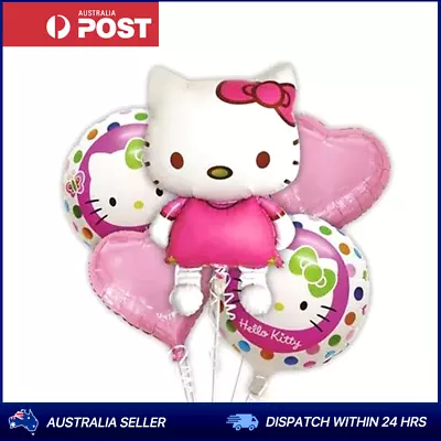 5pcs Hello Kitty Foil Balloon Set Party Supplies Birthday Party Decoration • $9.99