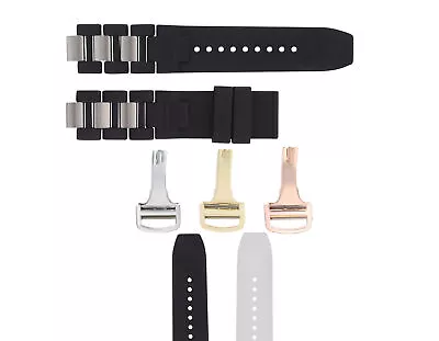 20mm Rubber Strap Band For Cartier Must 21 Chronoscaph 2424 2427 2824 Autoscaph • $34.95