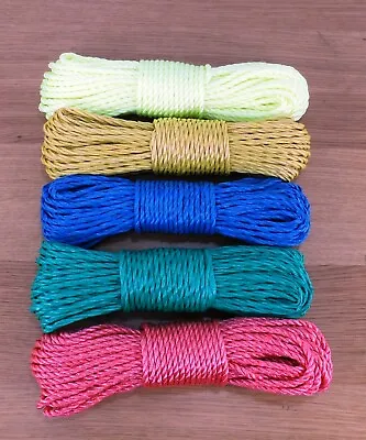 £5.99 • Buy 25m Clothes Line Traditional Strong Durable Pulley Rope Washing Dryer Garden Uk