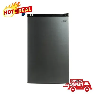 4.4 Cu Ft One-Door No Freezer Mini Fridge Black Stainless Steel Look E-Star NEW • $130.16