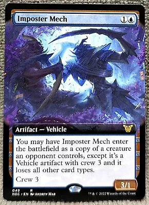 MTG Imposter Mech Extended Art Commander: Kamigawa:Neon Dynasty 049 Regular Rare • $4.50