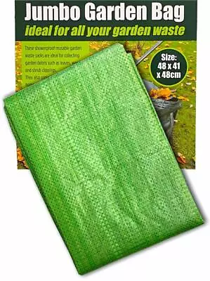 £3.79 • Buy Jumbo Garden Refuse Waste Bag Waterproof Rot Proof Strong Heavy Duty Handles