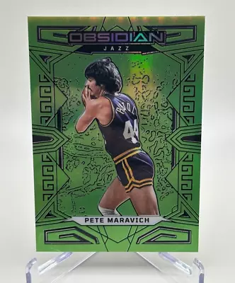 2022-23 Panini Obsidian #138 Electric Etch Green Flood /25 Pete Maravich (25/25) • $18.99