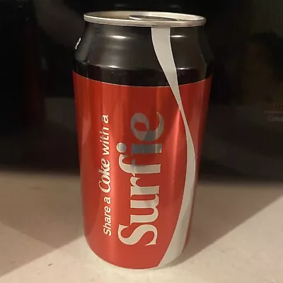 Share A Coke  ⭐️ With  Surfie  No Sugar Unopened Collectable Coke Can • $99