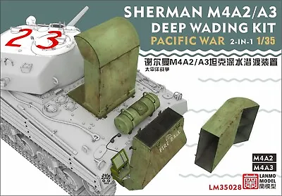 LANMO Model LM35028-1/35 WWII PACIFIC WAR SHERMAN M4A2/M4A3 DEEP WADING KIT • $35