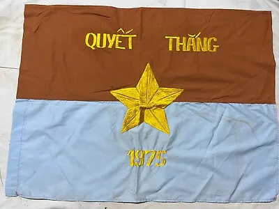 FLAG  VC Vietcong NVA NLF North VN Army Flag TO WIN In 1975 Year VIET CONG  A10 • $32