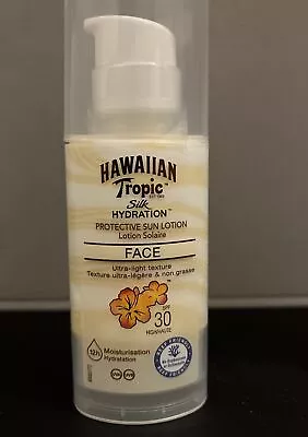 Hawaiian Tropic Silk Hydration Face Sun Lotion Ultra-light Spf30 50ml • £10