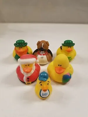Lot Of 6 Rubber Ducks Dashboard Duckies D17 • $7.99