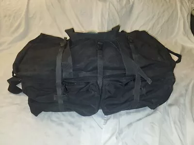 DEPLOYMENT BAG LOAD OUT BLACK DUFFLE  W/ WHEELS GCS Military BUG OUT - Used • $95