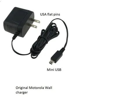 Home Adapter Motorola MINI USB H500 H700 T305 T505 Wall Charger House Power Cord • $8.99