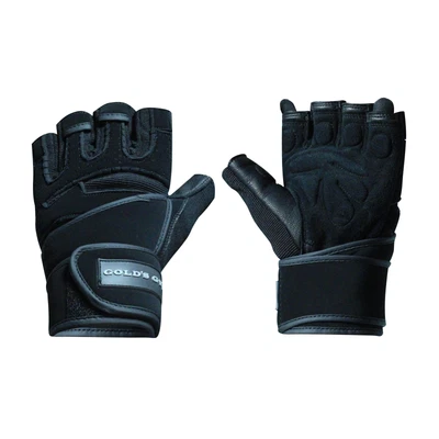 £24.33 • Buy Gold?s Gym Elite Wrist Wrap Weightlifting Gloves Large/X-Large NEW