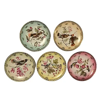 Lipper & Mann Creations Bird Plates Hanging Japan 7  Set Of 5 Wall Decor Vintage • $39.95