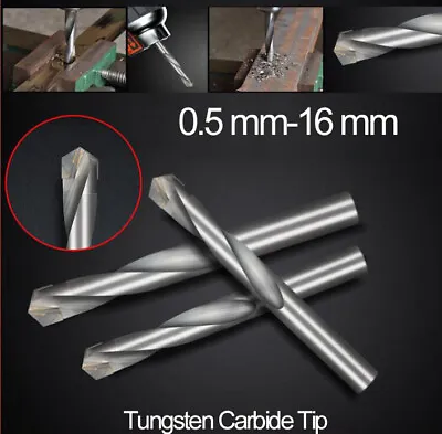 £2.39 • Buy TCT Drill Bits Tungsten Carbide Tip Precision Ground Hardplate Locksmith Bit