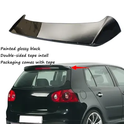 Fit For 2006-2009 VW GTI R32 MK5 Rear Trunk Roof Spoiler Wing Glossy Black Lip • $74.59