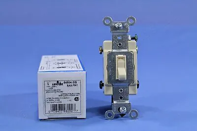 New Leviton Ivory 4-WAY COMMERCIAL Grade Toggle Wall Light Switch 15A 54504-2I • $8.38