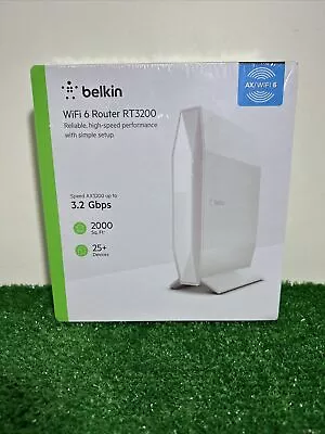 Belkin AX3200 WiFi 6 Dual Band Router (RT3200) Has 4x Gigabit Ethernet SEALED • $57