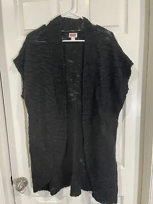 Mossimo Supply Co Black Cocoon Open Sweater Size (XXL) Short Sleeve Cardigan • $19.99
