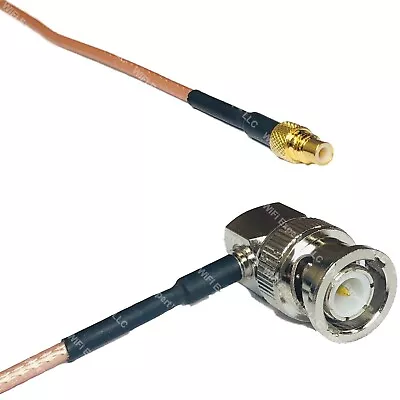 RG316 SMC MALE To BNC MALE ANGLE RF Cable Rapid-SHIP LOT • $11.99