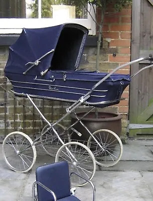 Baby Stroller Handcrafted UK Silver Cross Pram Carriage Sleepover Vintage Royal • $205