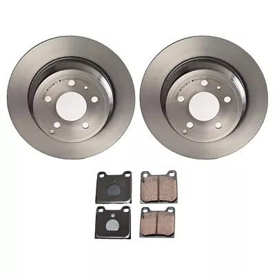 Akebono Rear Brake Kit Disc Rotors Euro Pad Set For Volvo 850 C70 S70 V70 L5 FWD • $163.95