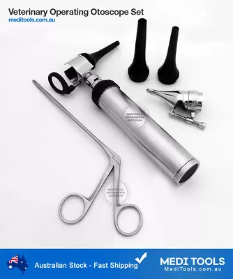 Veterinary Operating Otoscope Set ENT Ear Foreign Body Diagnostic Premium • $119.24