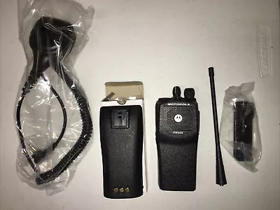 Motorola PR400 UHF 16 Channel Two-Way Radio With New Accessories • $175