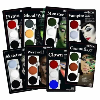 Mehron Tri-Color Character Palettes For SFX/Halloween/Cosplay Various Styles • $9.95