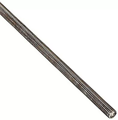 18-8 Stainless Steel Fully Threaded Rod 3/8-16 Thread Size 36 Length Right • $9.99