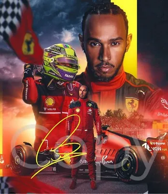 Lewis Hamilton Signed 6x4 Photo Memorabilia Gift Ferrari Formula 1 F1 • £3.49