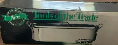 $25 • Buy Tools Of The Trade 15  Stainless Steel Accesories 15  Fish Poacher With Lid 