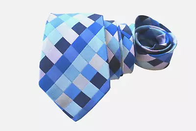 Duchamp Men's Tie Blue/plaids & Checks Width: 3.75  Length: 60  • $14.98
