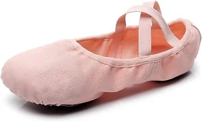 Lily's Locker Ballet Shoes For Girls Split-Sole Canvas Ballet Pumps Adults Uk 5 • £5.99