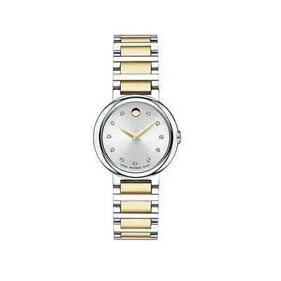 Movado Concerto Silver Dial Two-Tone Stainless Steel Quartz Ladies Watch 0606790 • $882.05