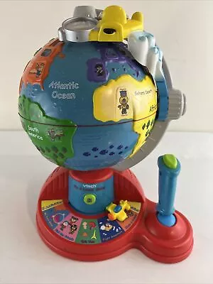 $15 • Buy Vtech Fly And Learn Globe Interactive Educational Talking Toy Atlas - Tested