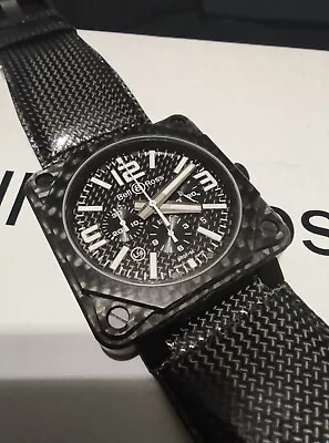 Bell & Ross Carbon Fiber Chronograph BR 01-94 Limited Edition Watch 005/500 • $3099.99